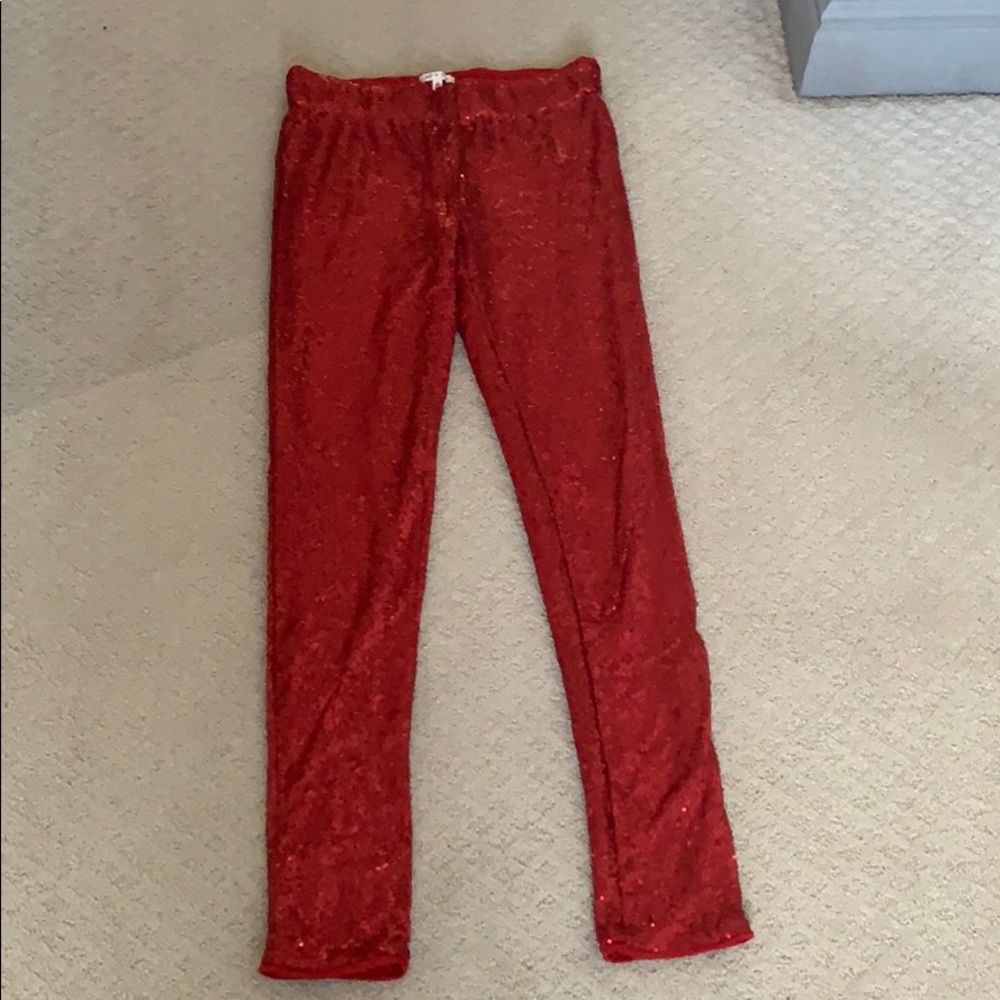 Read sequined leggings